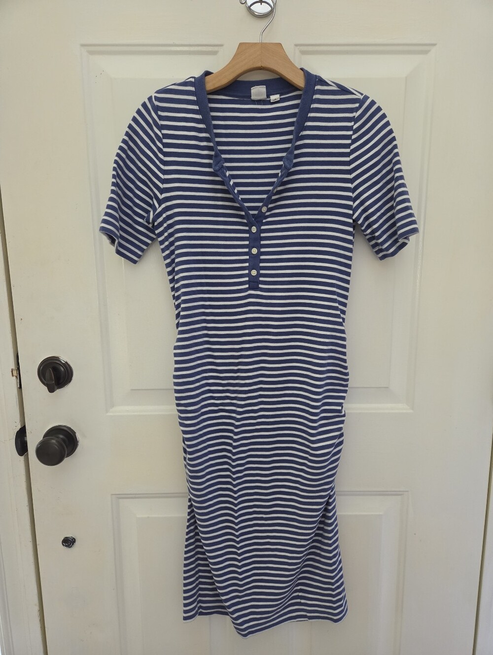 Gap Maternity Dress - Blue & White Striped